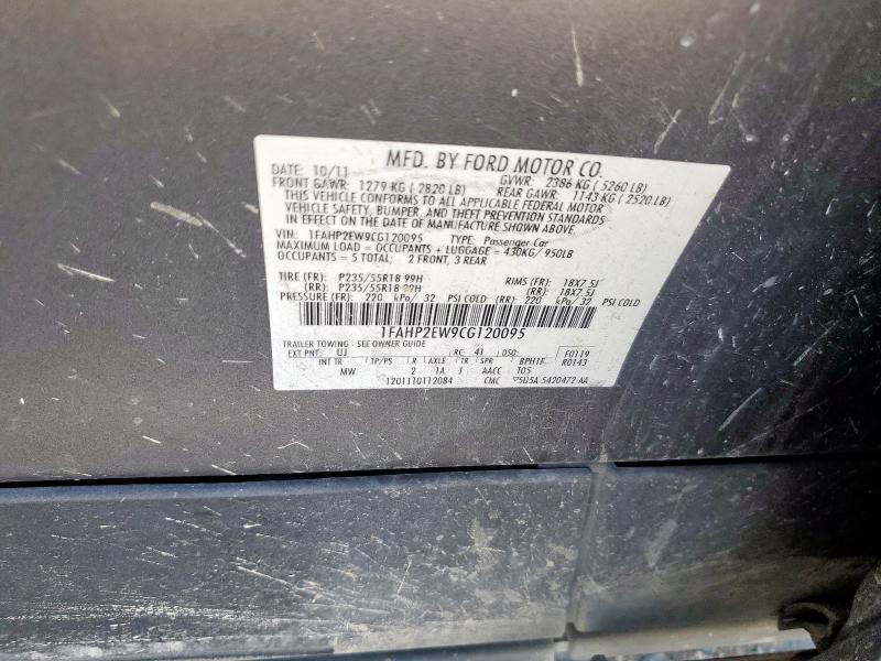 2012 FORD TAURUS SEL #3284233271