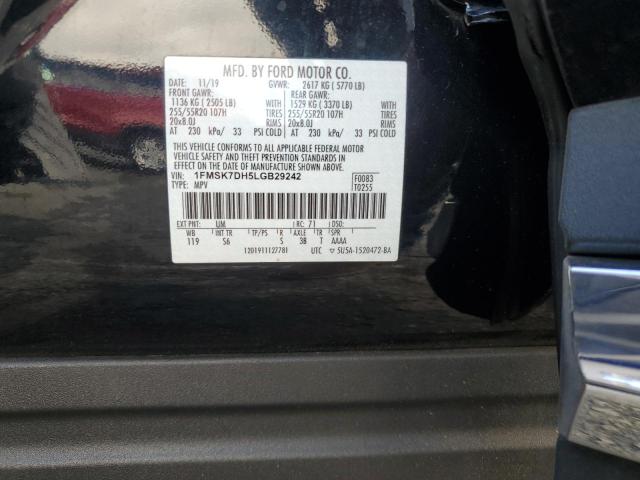 2020 FORD EXPLORER XLT - 1FMSK7DH5LGB29242