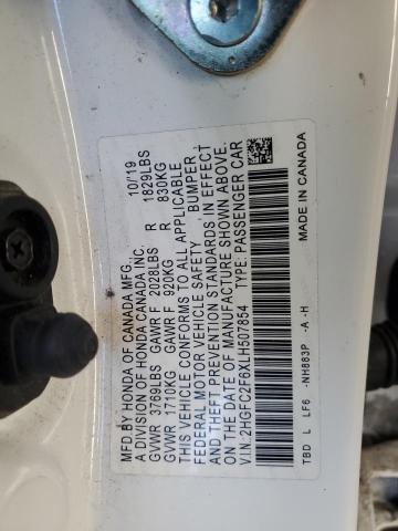 2020 HONDA CIVIC LX - 2HGFC2F6XLH507854