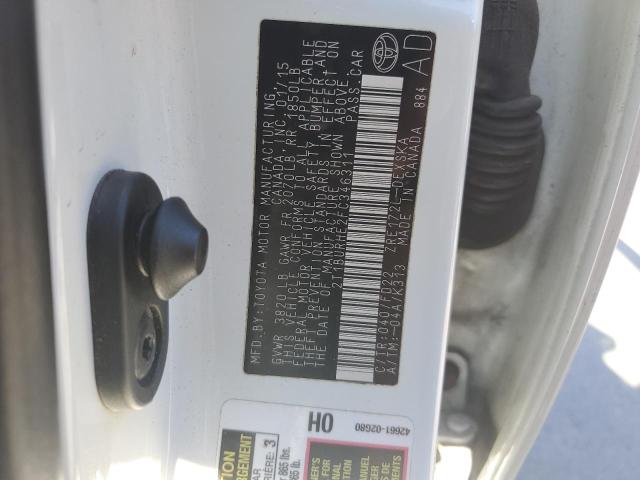 2015 TOYOTA COROLLA L - 2T1BURHE2FC346311