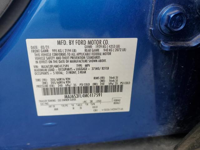 2021 FORD ECOSPORT S #3285748656