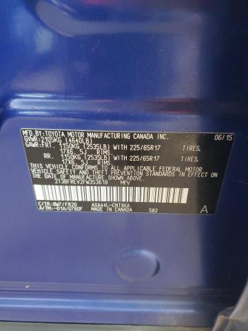 2015 TOYOTA RAV4 LE 2T3BFREV2FW353618