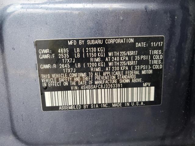 2018 SUBARU OUTBACK 2. #3296268406