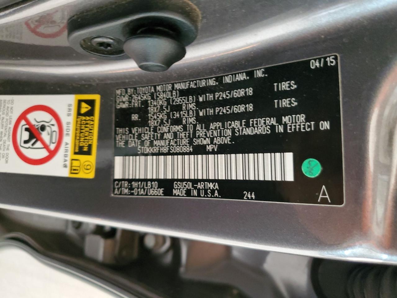 TOYOTA HIGHLANDER XLE