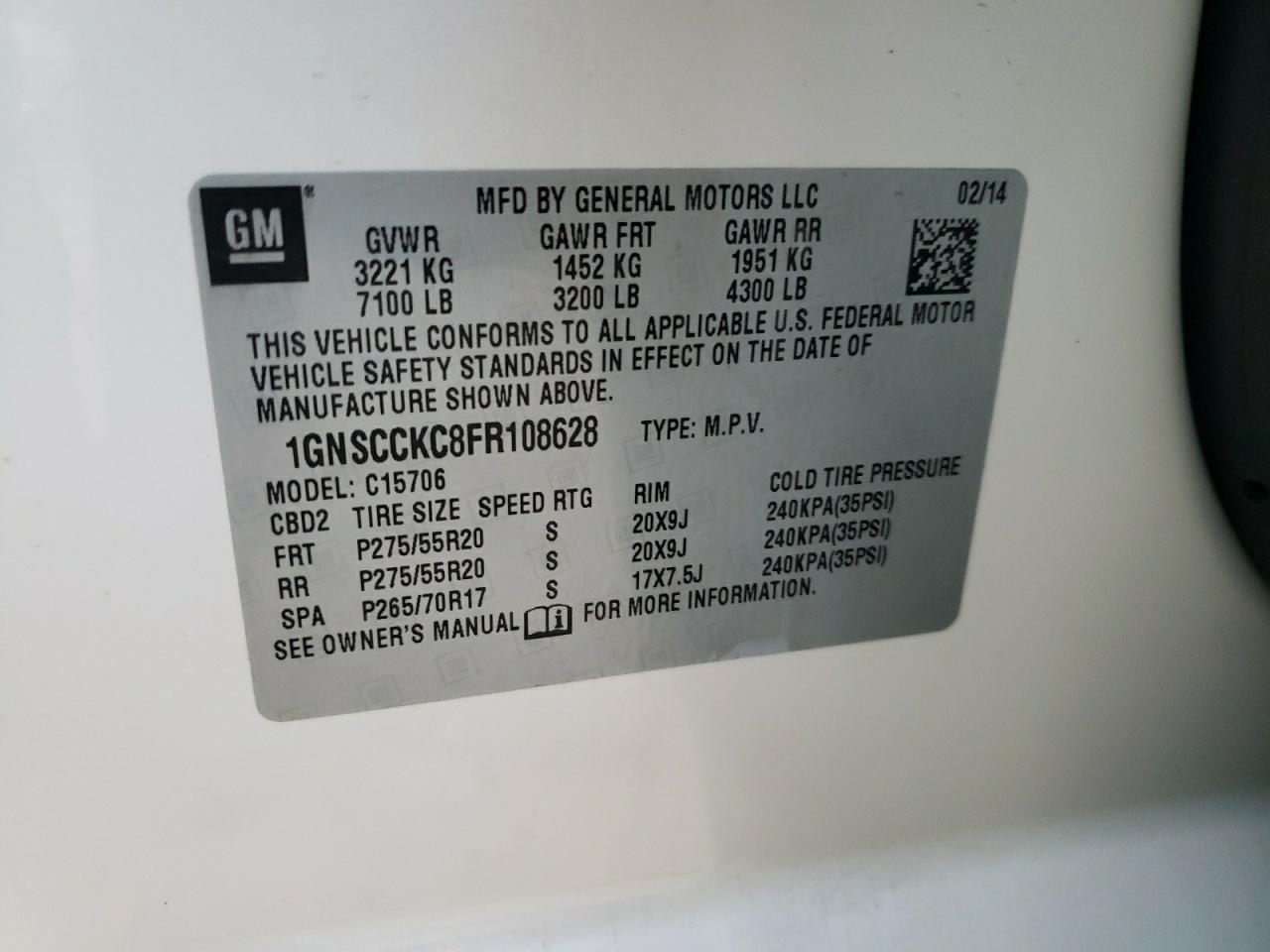 CHEVROLET TAHOE C1500 LTZ