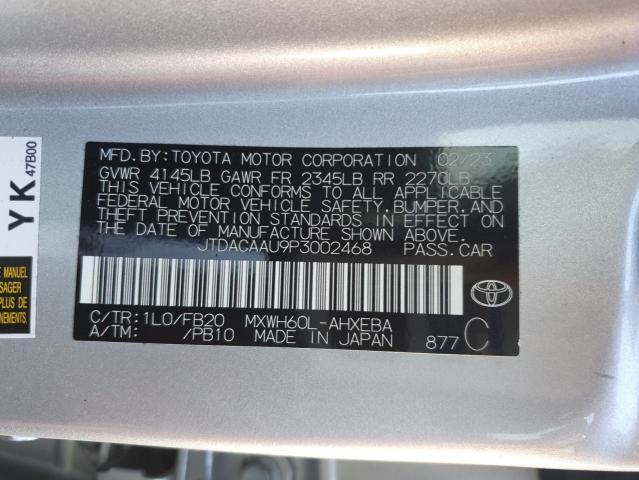 2023 TOYOTA PRIUS LE #3290435771