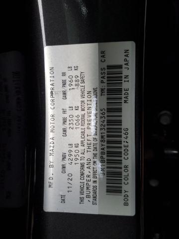 2021 MAZDA 3 JM1BPBAY8M1324365