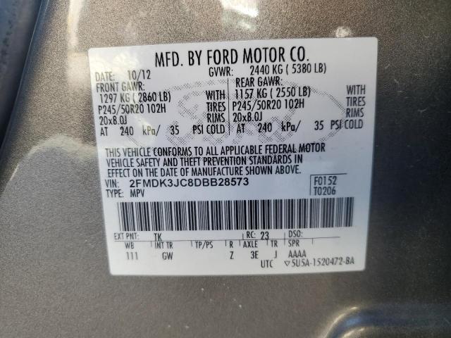 2013 FORD EDGE SEL - 2FMDK3JC8DBB28573