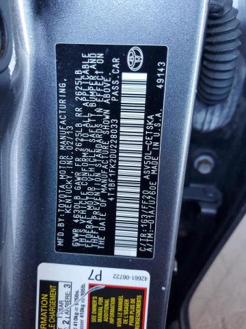 2013 TOYOTA CAMRY L - 4T1BF1FK2DU228033