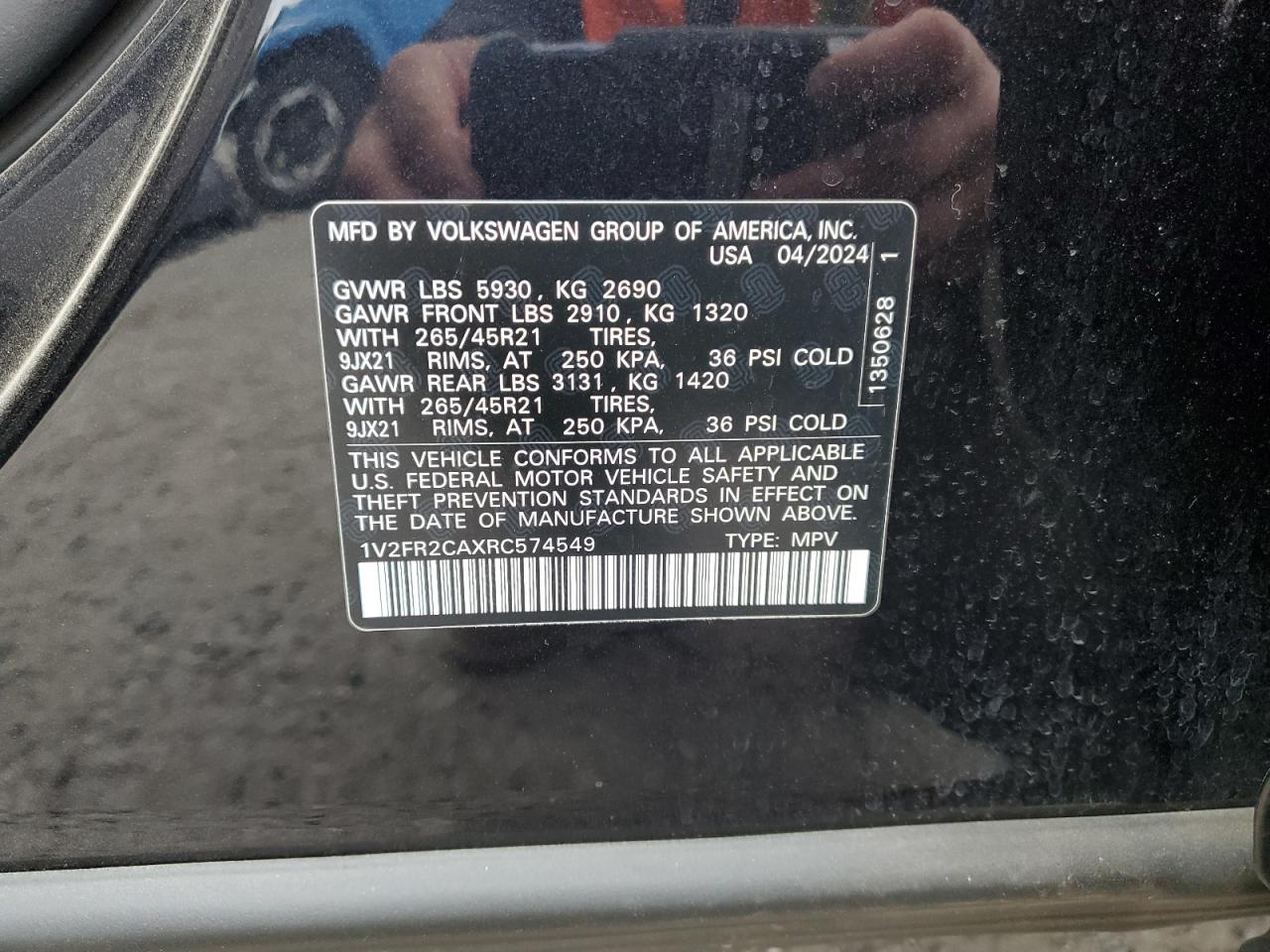 Lot #3291295498 2024 VOLKSWAGEN ATLAS SEL