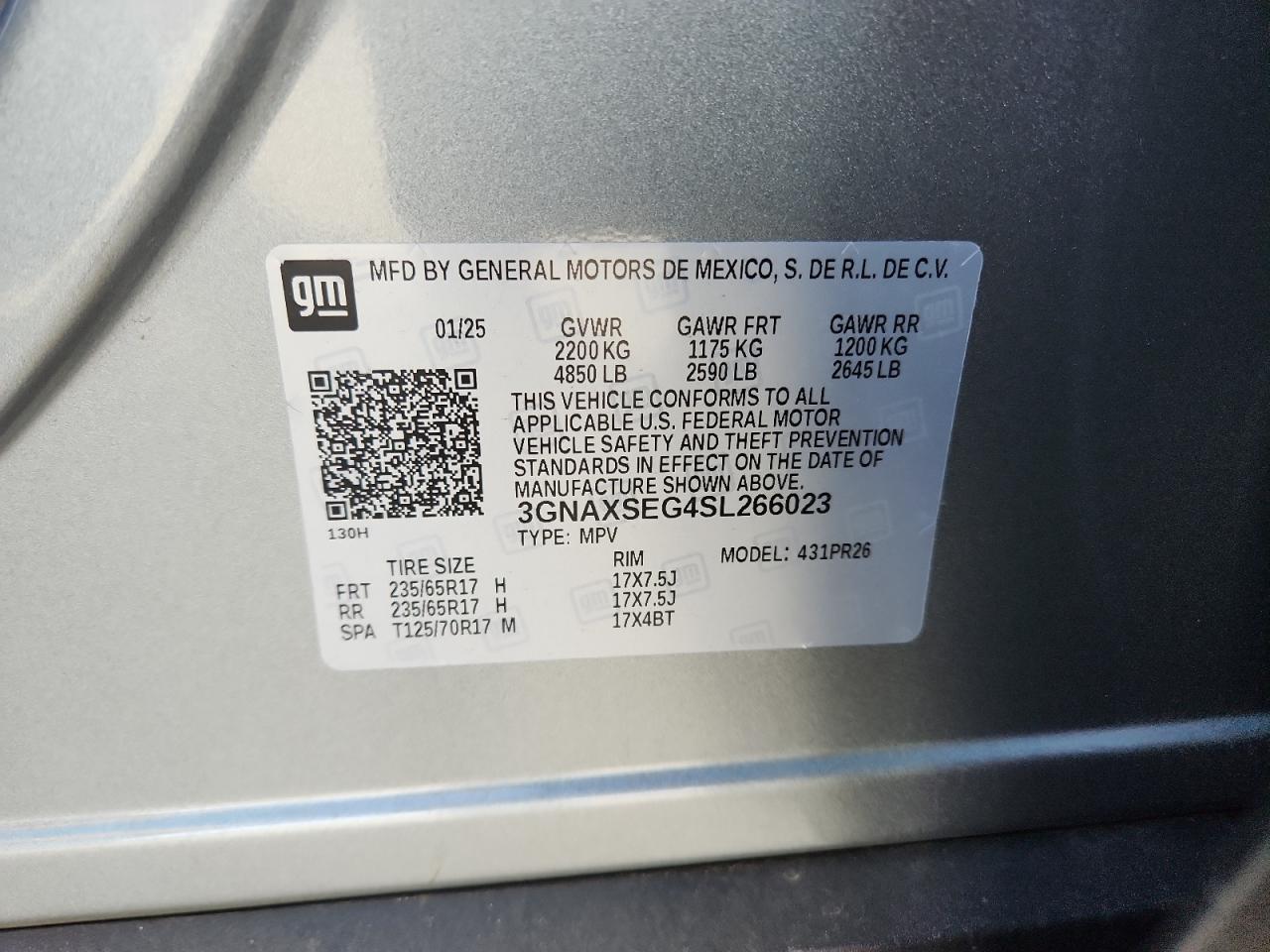 CHEVROLET EQUINOX ACTIV