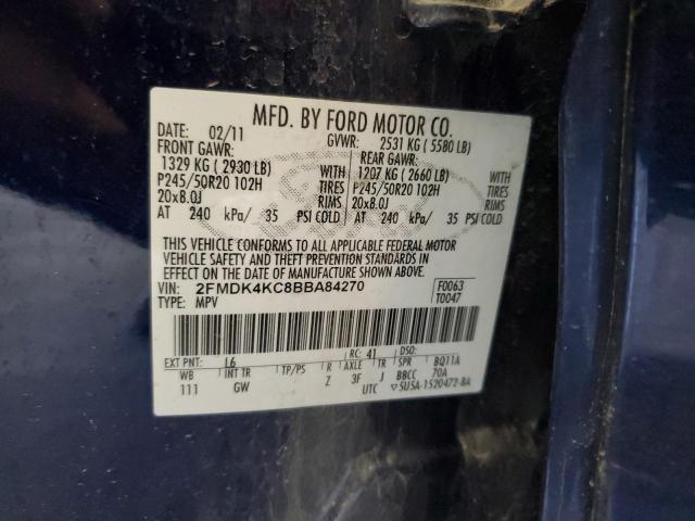 2011 FORD EDGE LIMIT - 2FMDK4KC8BBA84270