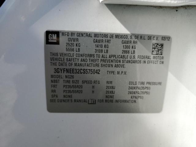 2012 CADILLAC SRX PERFOR - 3GYFNEE32CS575042