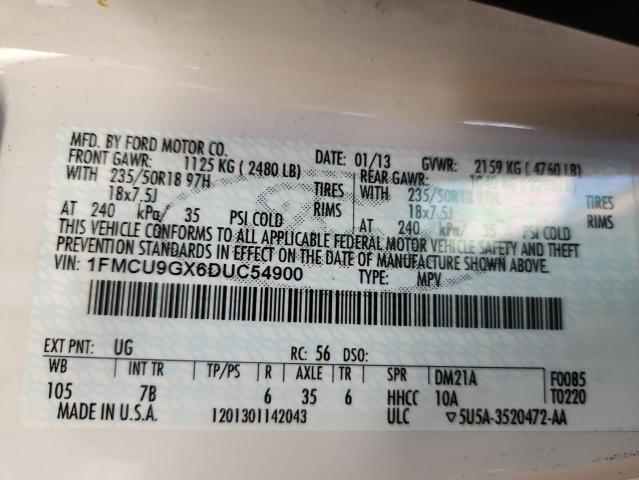 2013 FORD ESCAPE SE #3291765234