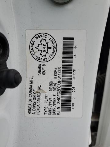 2018 HONDA CIVIC LX - 2HGFC2F67JH044343