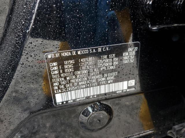 2022 HONDA HR-V SPORT - 3CZRU5H12NM743165