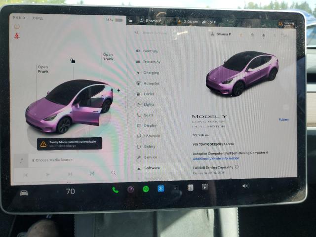 2025 TESLA MODEL Y - 7SAYGDEE9SF244389