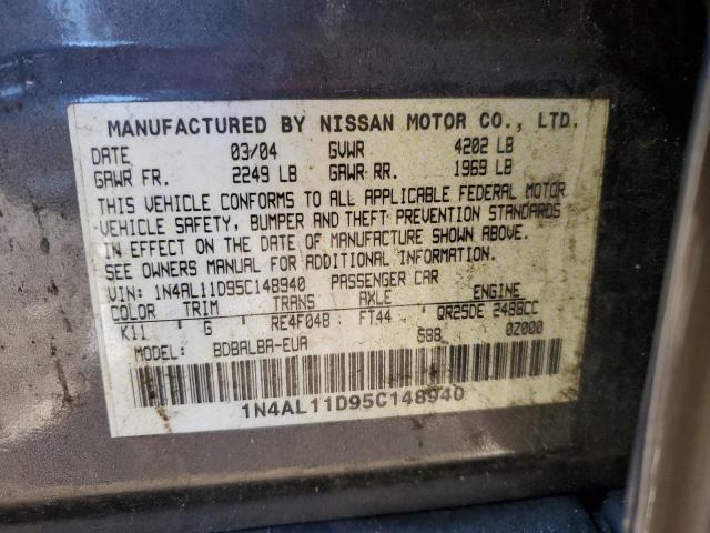 2005 NISSAN ALTIMA S #3280439126