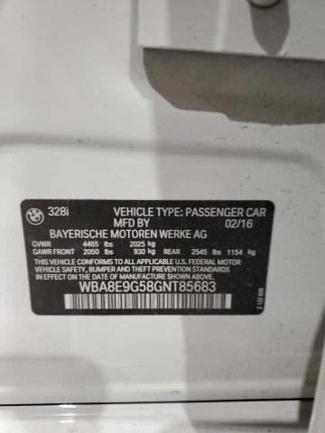 2016 BMW 328 I SULE - WBA8E9G58GNT85683