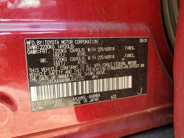 2021 TOYOTA VENZA LE #3287775093