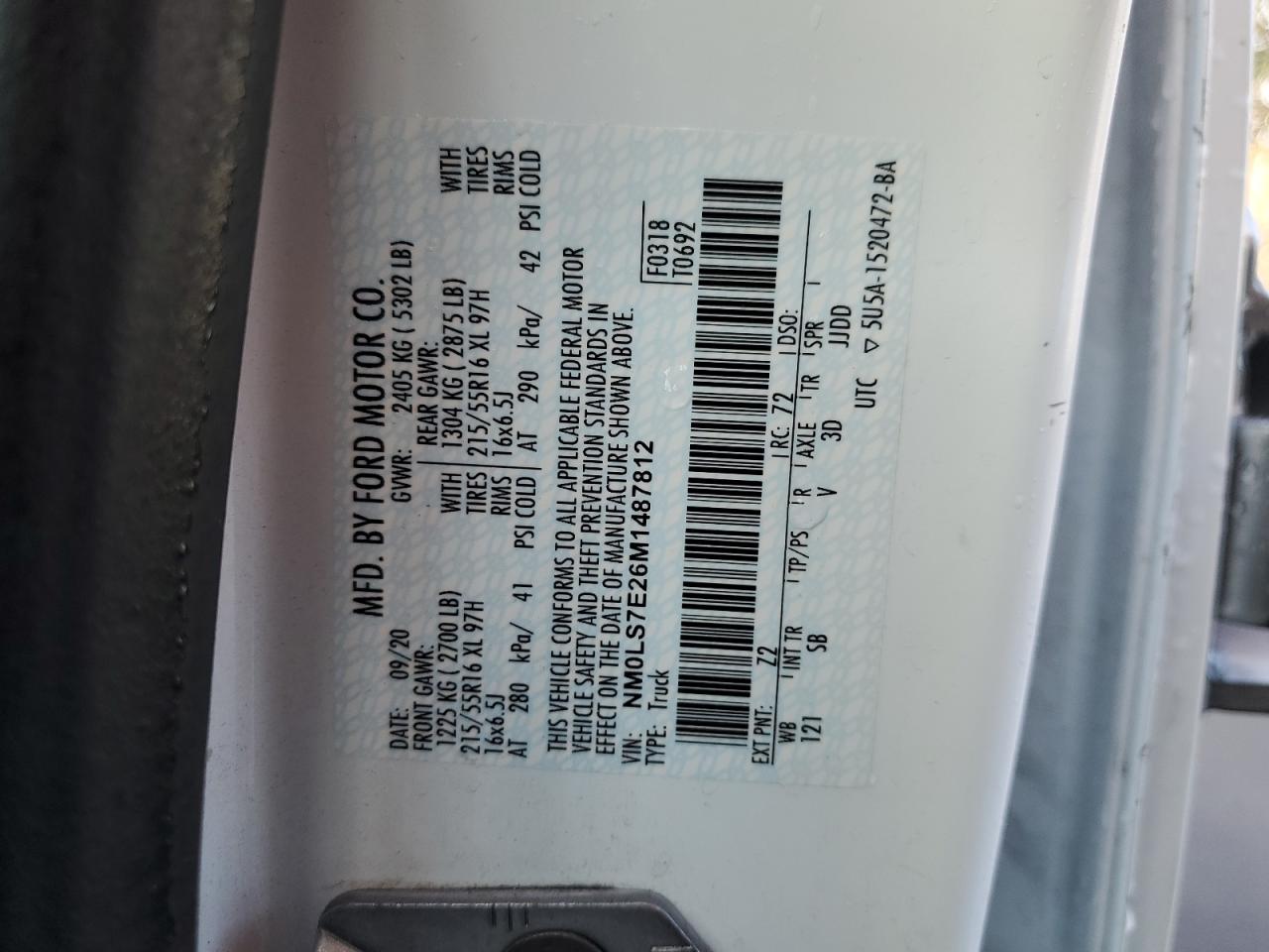 FORD TRANSIT CONNECT XL