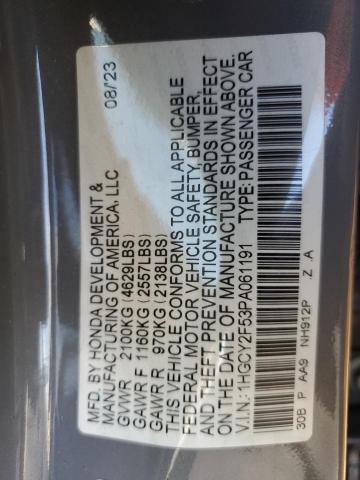 2023 HONDA ACCORD HYB #3284793521