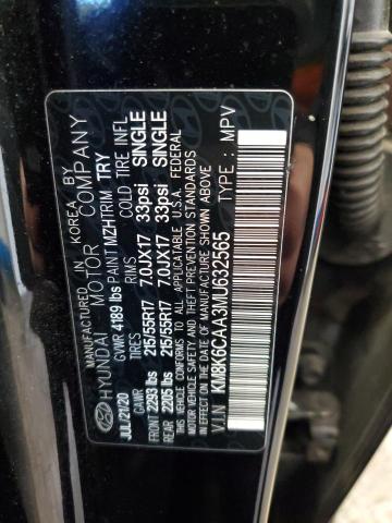 2021 HYUNDAI KONA SEL P KM8K6CAA3MU632565