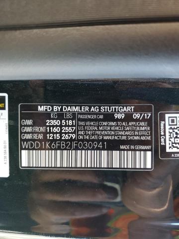 2018 MERCEDES-BENZ E 400 WDD1K6FB2JF030941