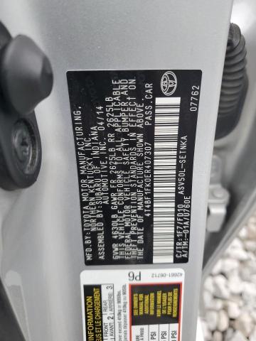 2014 TOYOTA CAMRY L - 4T4BF1FK0ER407307