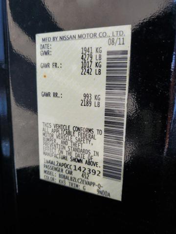 2012 NISSAN ALTIMA BAS - 1N4AL2AP0CC142392