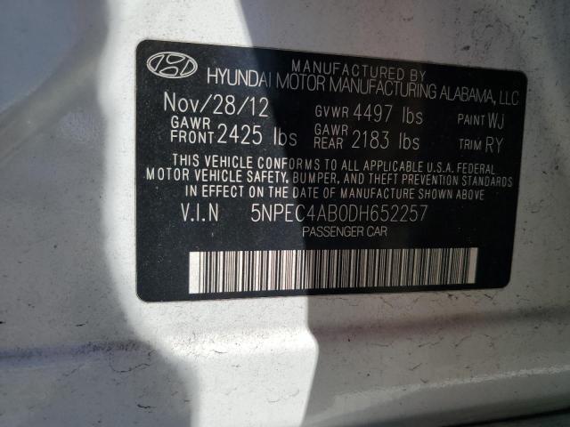 2013 HYUNDAI SONATA SE - 5NPEC4AB0DH652257