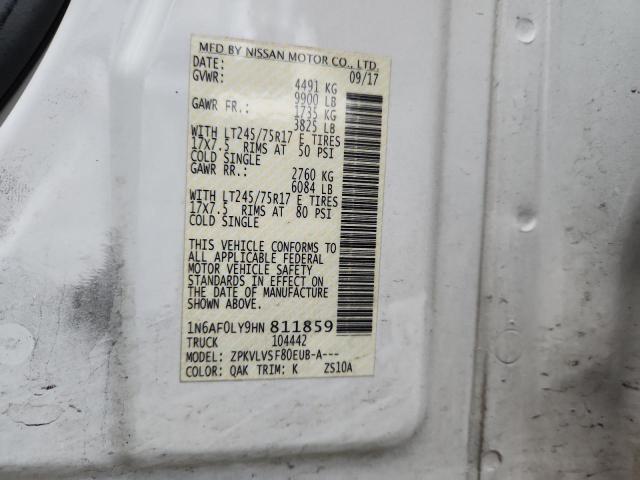 2017 NISSAN NV 2500 S #3276486190