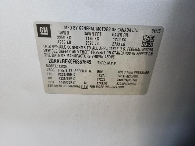 2015 GMC TERRAIN SLE - 2GKALREK0F6357645