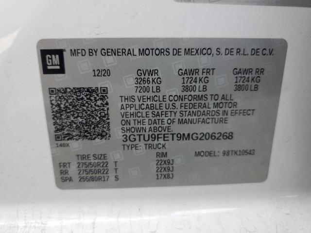 2021 GMC SIERRA K1500 DENALI - 3GTU9FET9MG206268