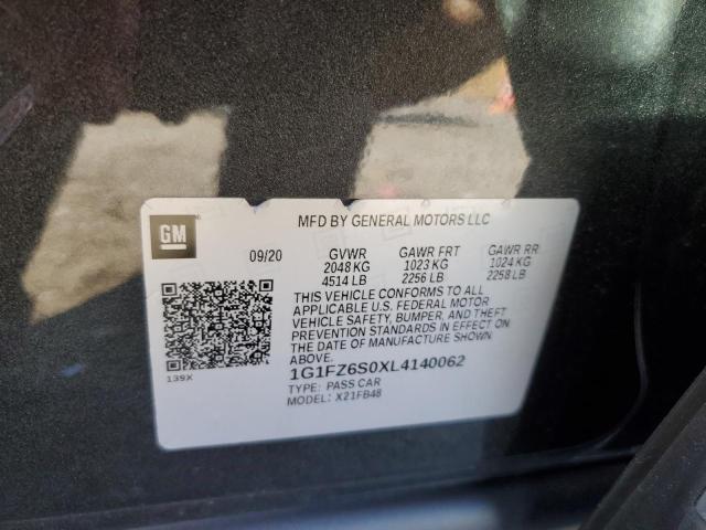 2020 CHEVROLET BOLT EV PR - 1G1FZ6S0XL4140062