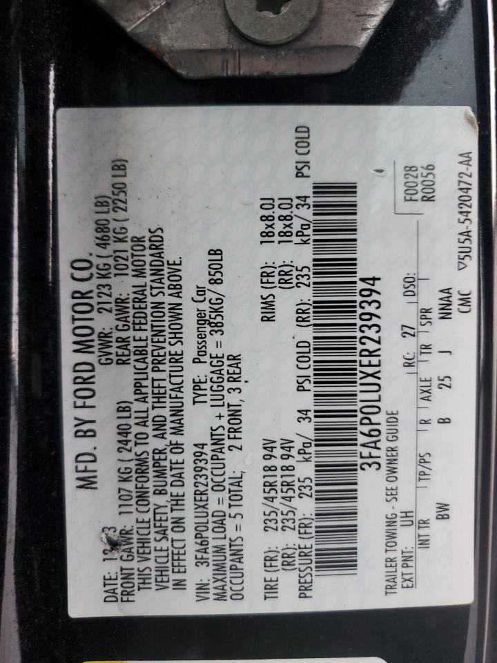 FORD FUSION SE HYBRID