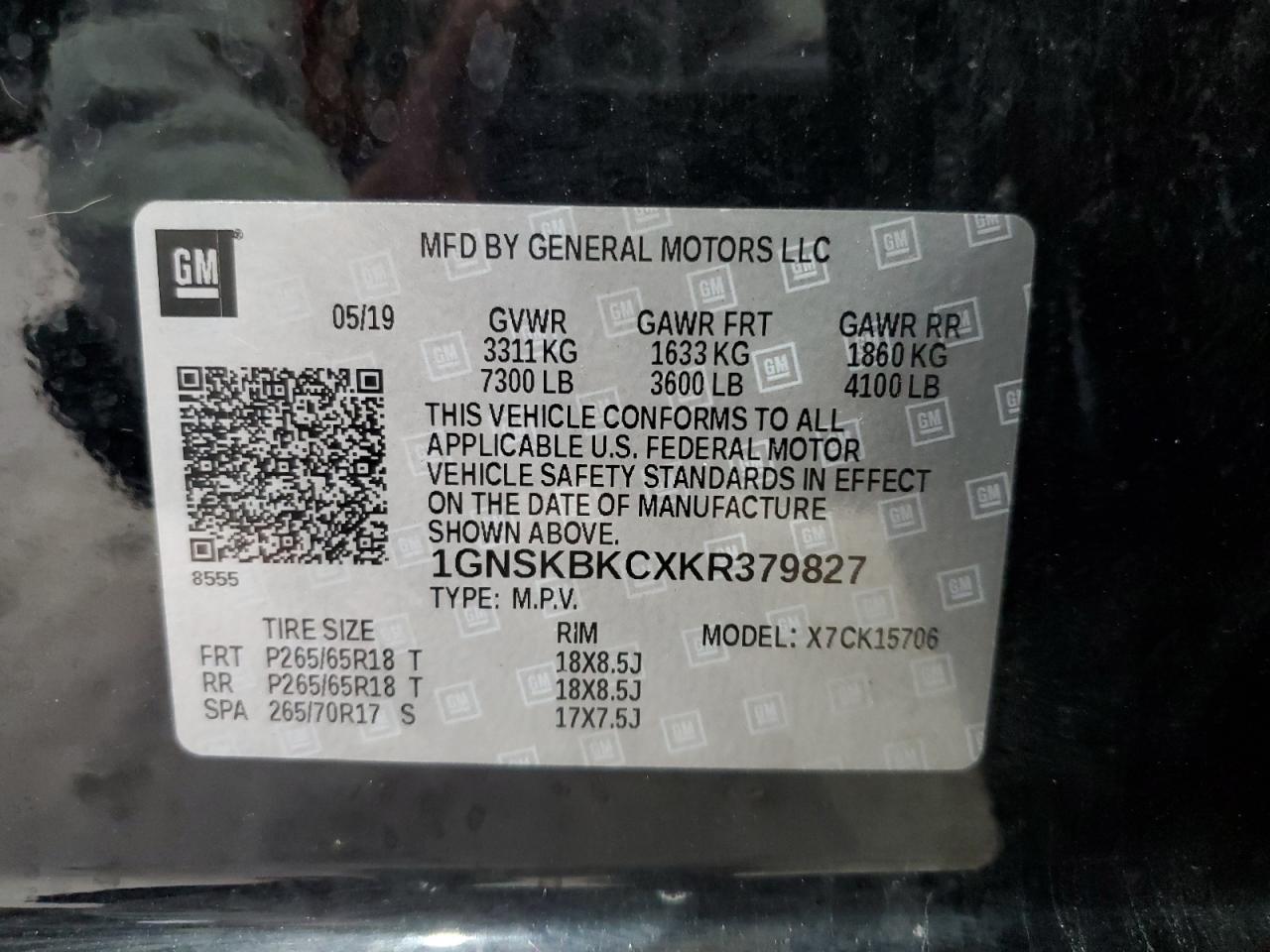 CHEVROLET TAHOE K1500 LT