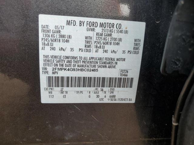 2017 FORD EDGE SE - 2FMPK4G93HBC02485