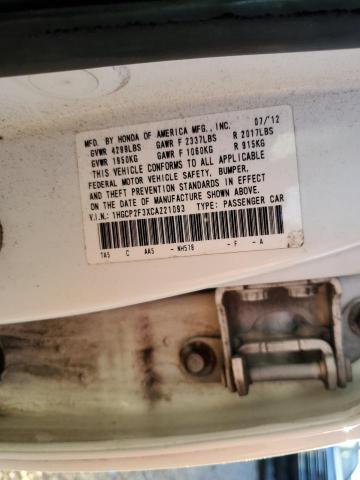 2012 HONDA ACCORD LX #3318921942