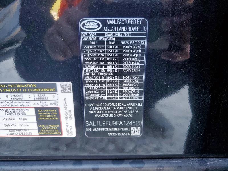 2023 LAND ROVER RANGE ROVE #3282484872