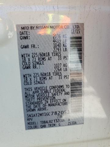 2016 NISSAN ROGUE S - 5N1AT2MT1GC782051