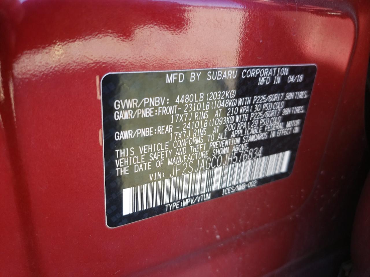 SUBARU FORESTER 2.5I PREMIUM