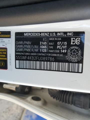 2015 MERCEDES-BENZ C 300 4MAT 55SWF4KB2FU089786