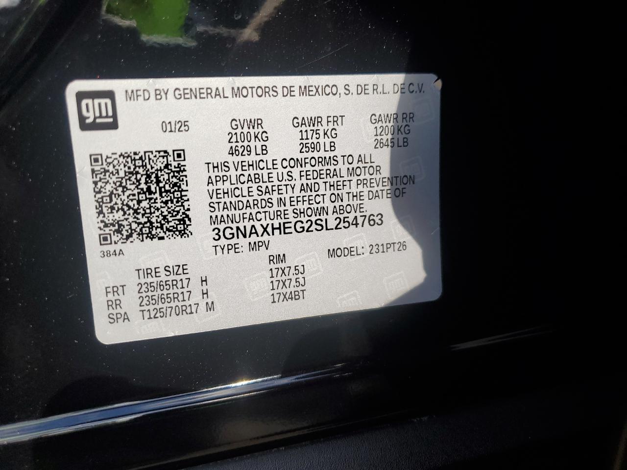 CHEVROLET EQUINOX LT