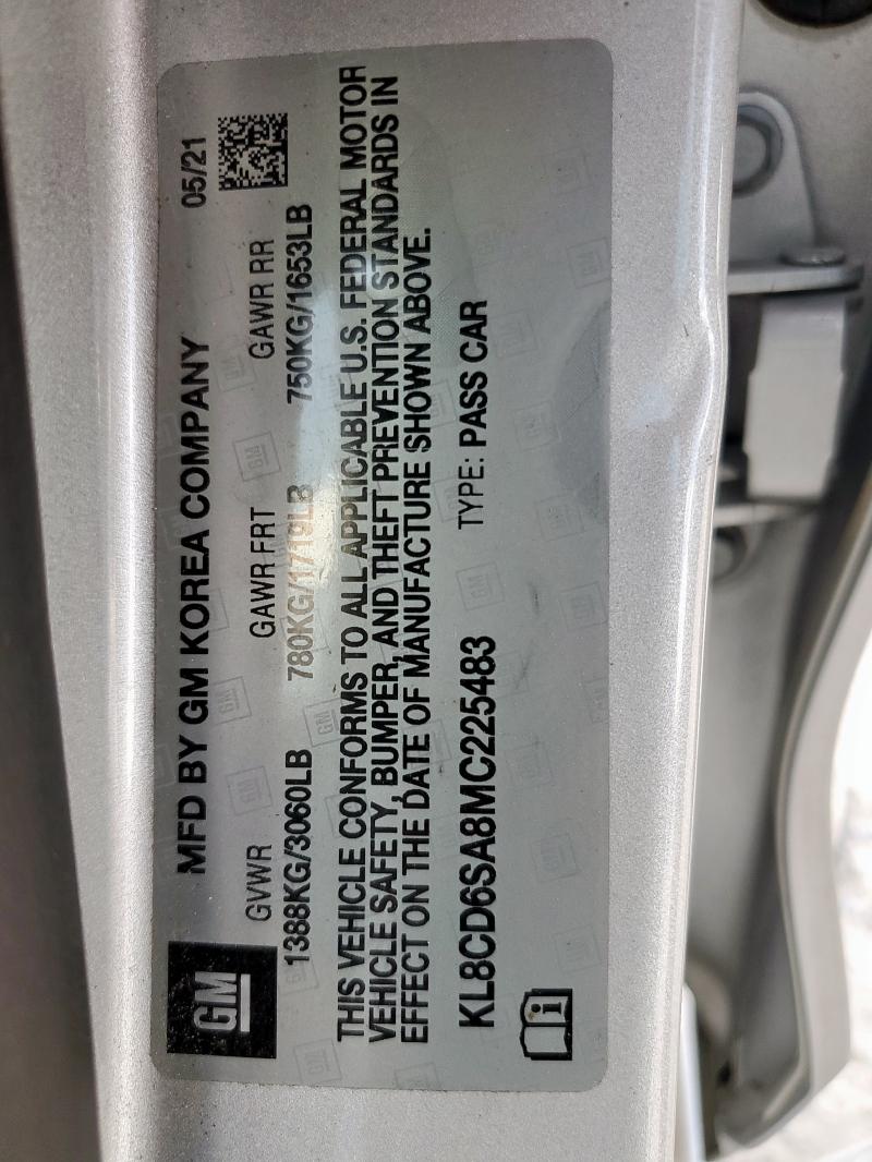 2021 CHEVROLET SPARK 1LT - KL8CD6SA8MC225483