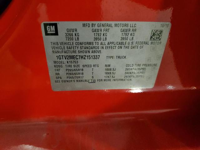 2017 GMC SIERRA K15 - 1GTV2MEC7HZ151337