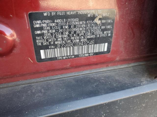 2013 SUBARU FORESTER 2.5X - JF2SHABC0DH432546