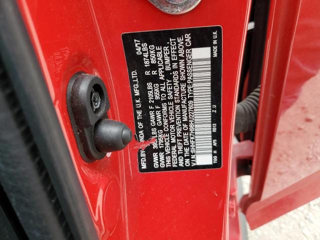 2017 HONDA CIVIC SPOR - SHHFK7H98HU227609