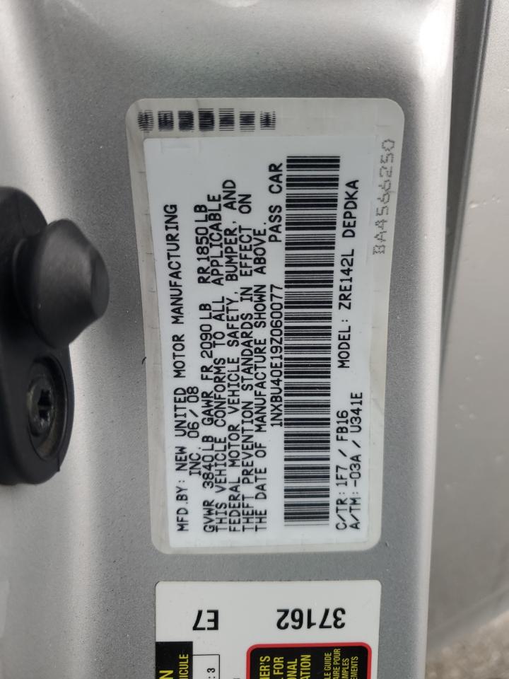 Lot #3284138564 2009 TOYOTA COROLLA BA