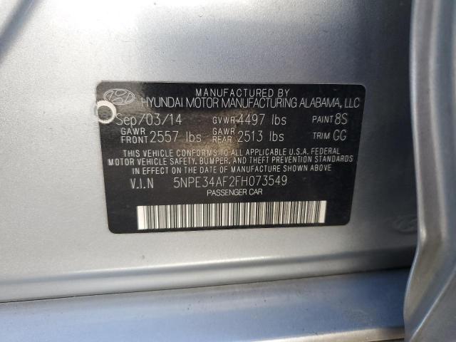 2015 HYUNDAI SONATA SPO - 5NPE34AF2FH073549